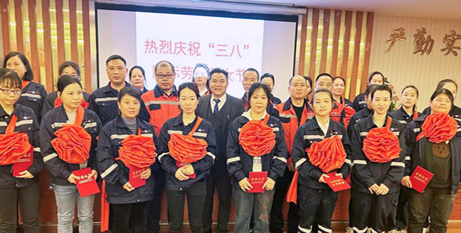 娄底DB官方网站实业表彰“三八”红旗手